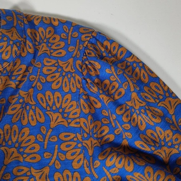 Boden Naomi Relaxed Jersey Dress Gingerbread, Dandelion Sprig 14 - Picture 8 of 13